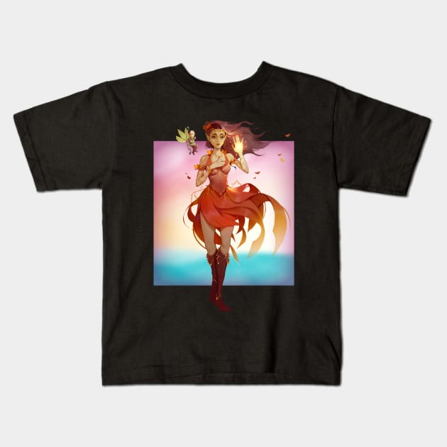 Ophelia Rai Midori Kids T-Shirt by The d20 Syndicate